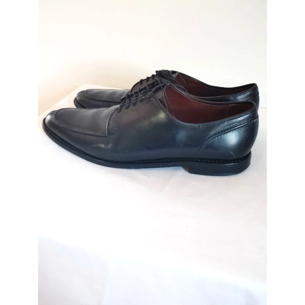 Allen Edmonds LaSalle Men 10.5D Black Leather Plain Toe Oxford Dress Shoes USA